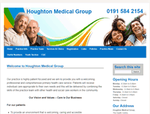 Tablet Screenshot of houghtonmedicalgroup.nhs.uk